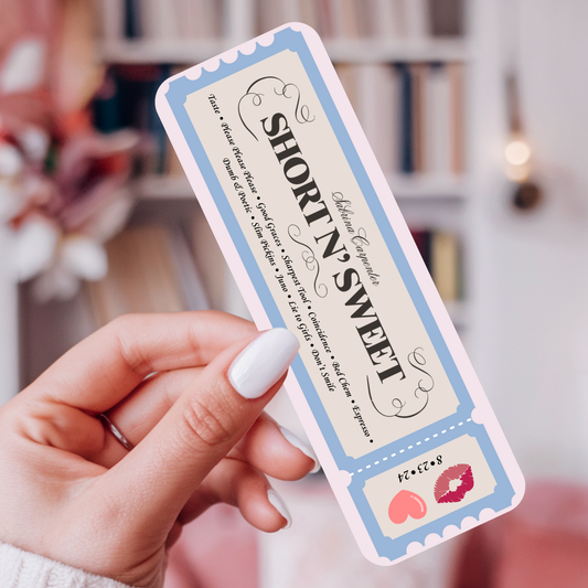 SC Concert Ticket Laminated Bookmark