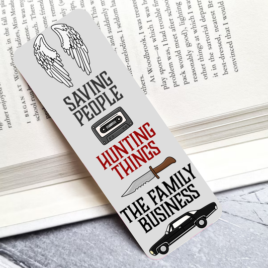 SPN Family Business Laminated Bookmark