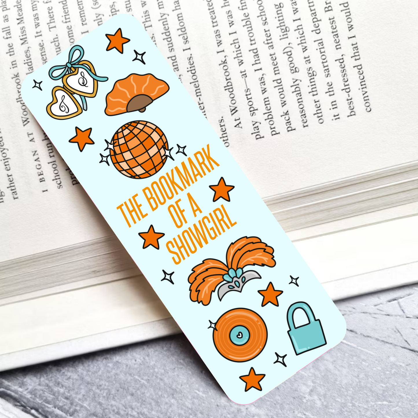 TS Bookmark of a Showgirl Laminated Bookmark