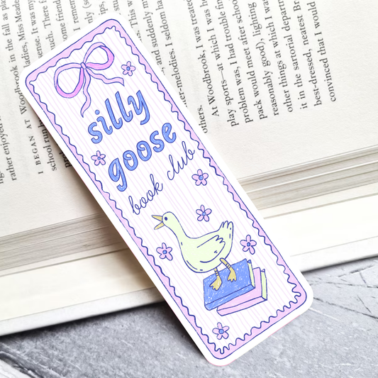 Silly Goose Book Club Laminated Bookmark