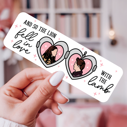 TW Lion & Lamb Laminated Bookmark