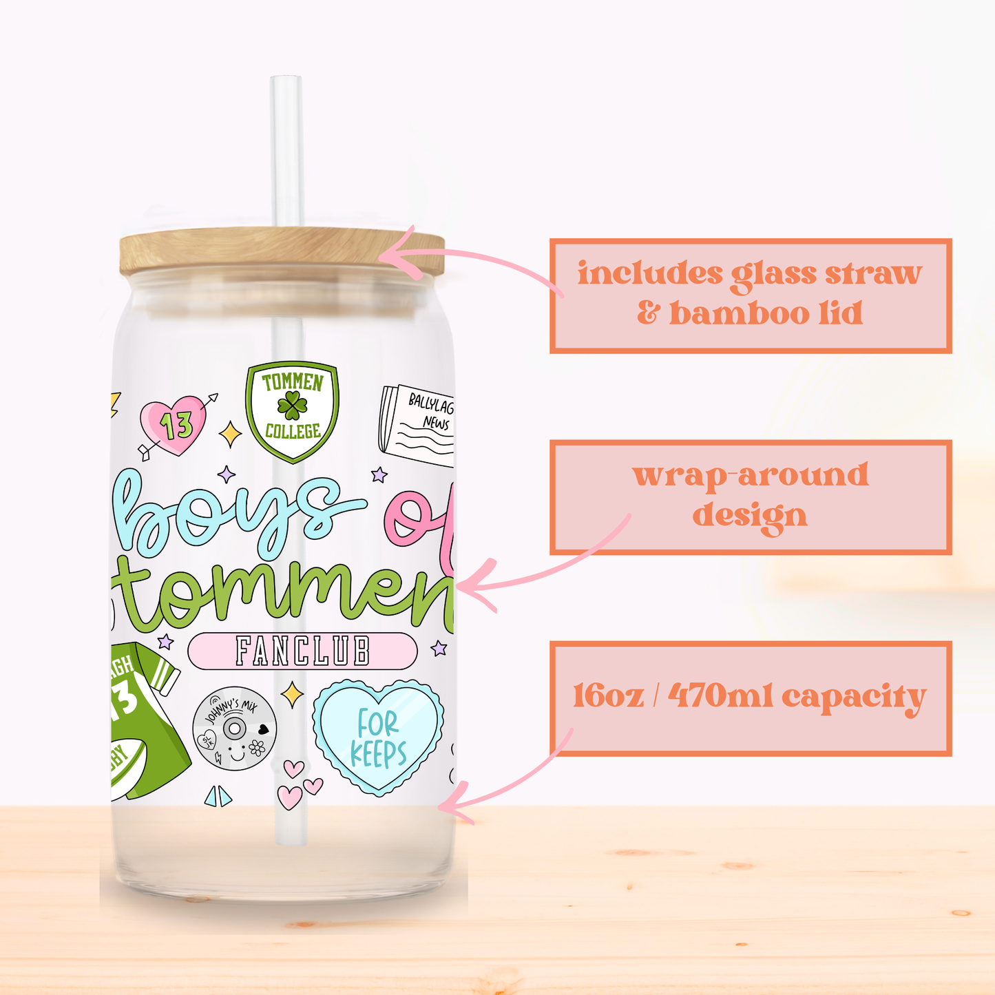 BOT Fanclub Glass Cup