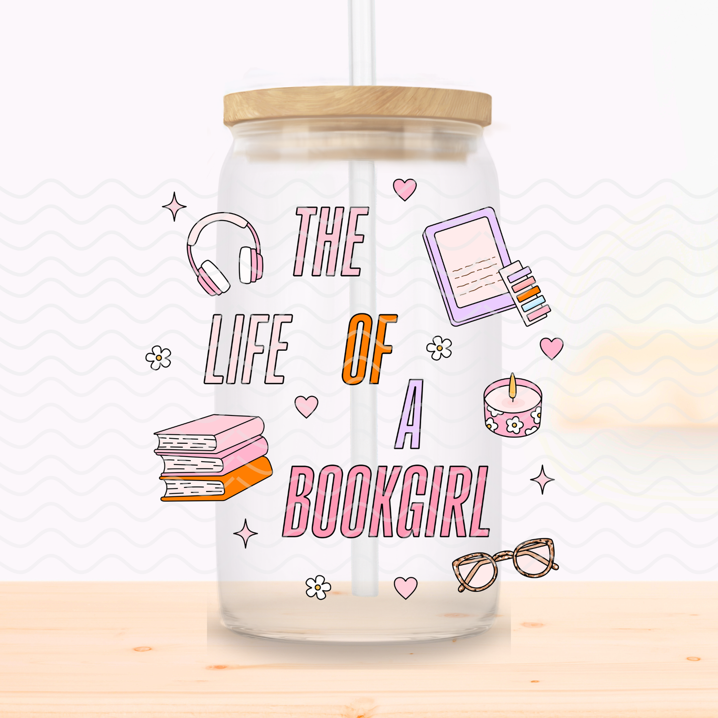 The Life of a Bookgirl Glass Cup