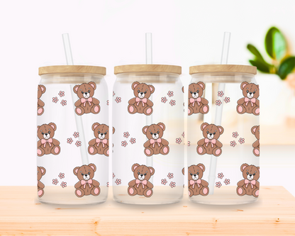 Cuddle Club – Teddy Bear Glass Cup