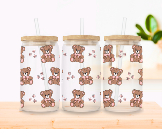 Cuddle Club – Teddy Bear Glass Cup