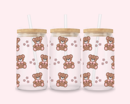 Cuddle Club – Teddy Bear Glass Cup