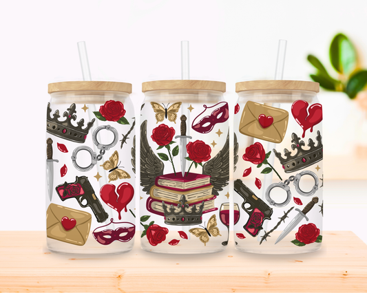 Dark Romance Glass Cup