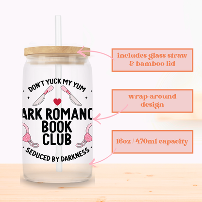 Dark Romance Book Club Glass Cup