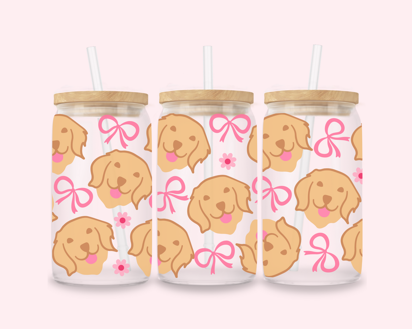 Dilbert Approved – Golden Retriever Glass Cup