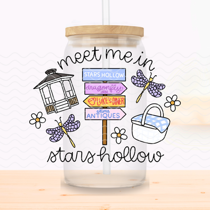 GG Meet Me In Stars Hollow Glass Cup