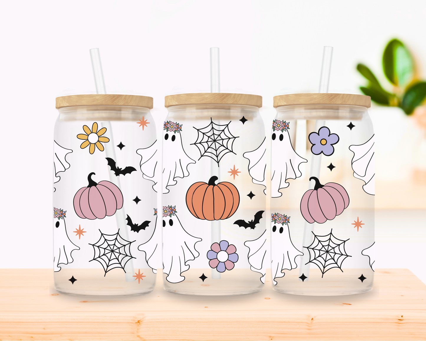 Ghosts & Webs Glass Cup