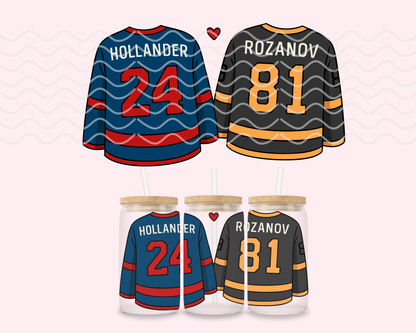 HR Jerseys Glass Cup