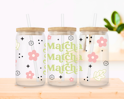 Matcha Girlie Glass Cup