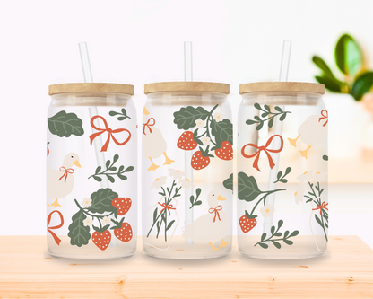 Miss Gooseberry – Strawberry Goose Glass Cup