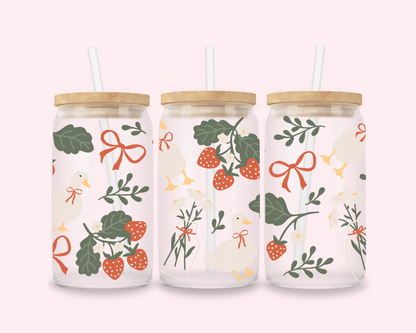 Miss Gooseberry – Strawberry Goose Glass Cup