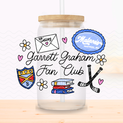OC Garrett Fan Club Glass Cup