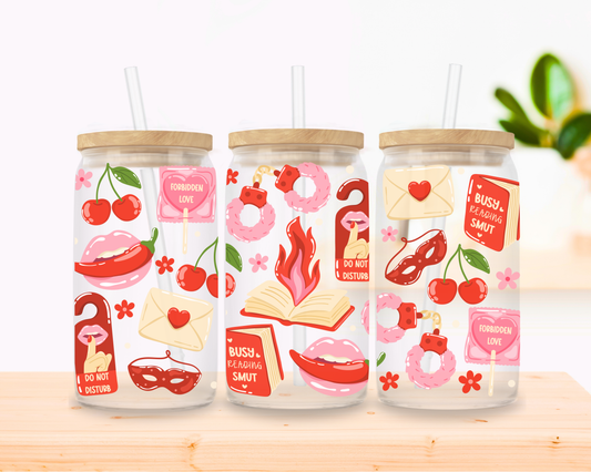 Smutty Romance Glass Cup