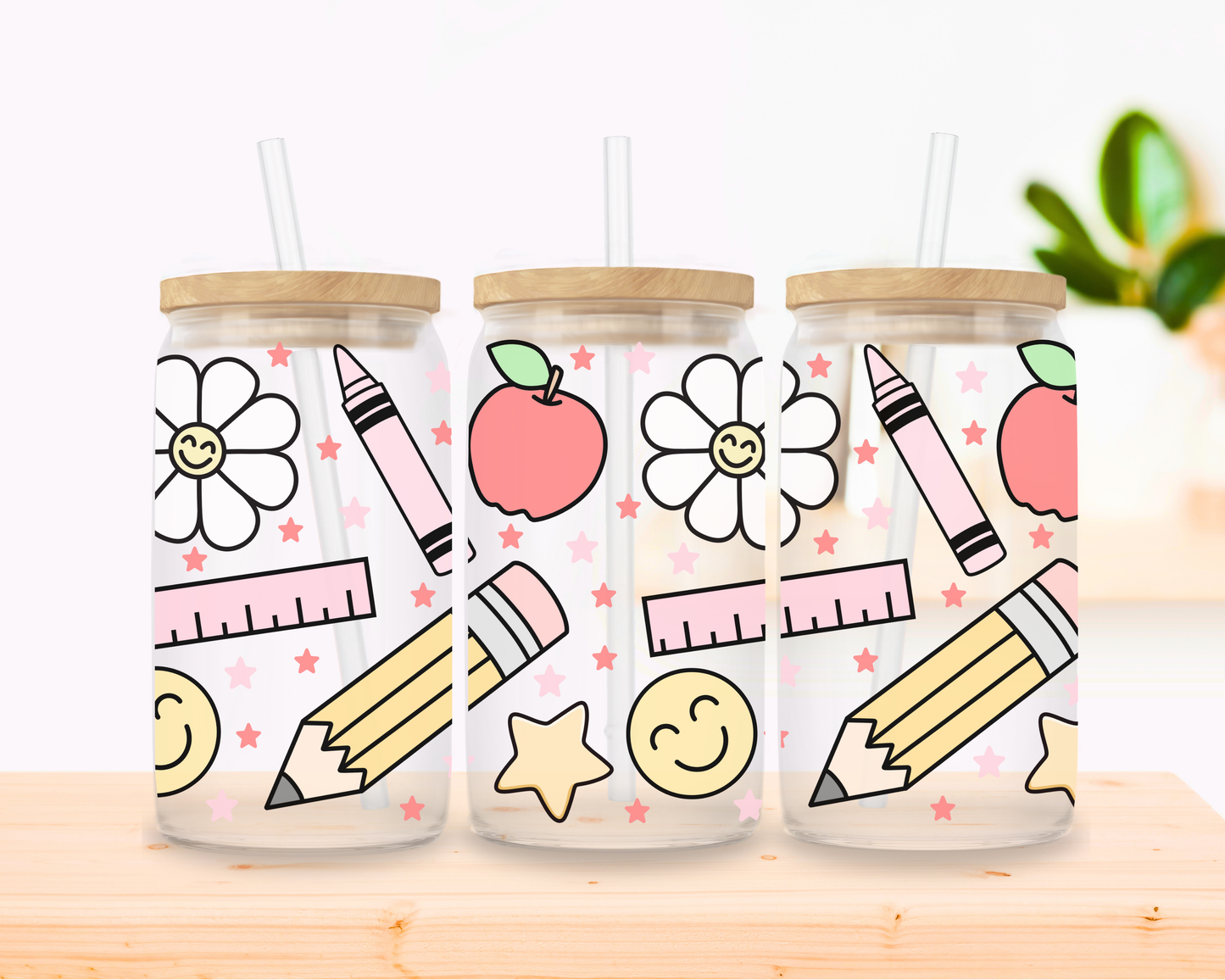 Stationery Glass Cup