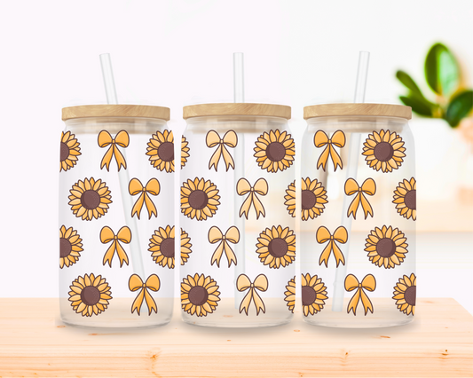 The Sunny One – Sunflower Glass Cup