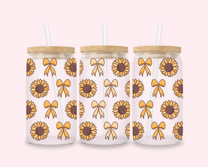 The Sunny One – Sunflower Glass Cup
