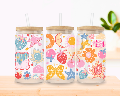Celestial Summer Glass Cup