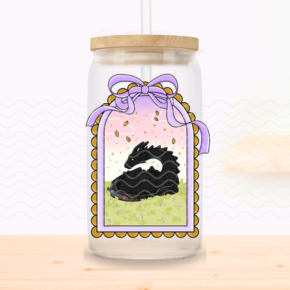 Dragon Frame Glass Cup