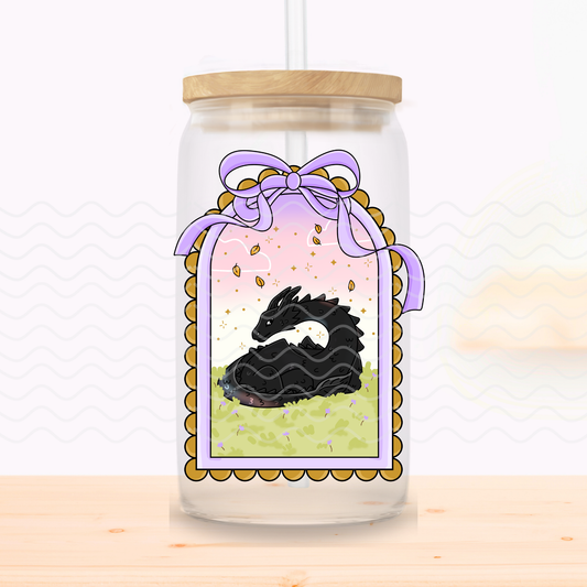Dragon Frame Glass Cup
