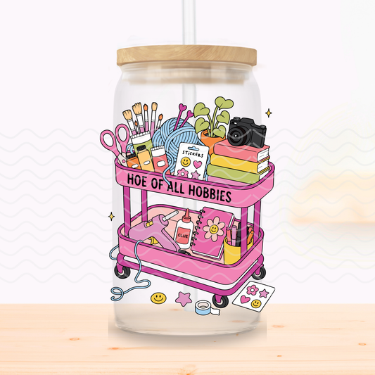 Hoe of all Hobbies Glass Cup