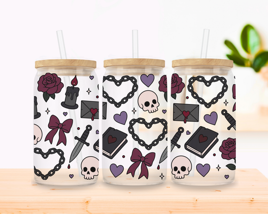Love & Daggers Glass Cup