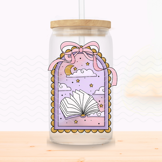 Midnight Reader Frame Glass Cup