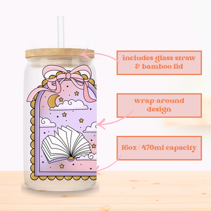 Midnight Reader Frame Glass Cup