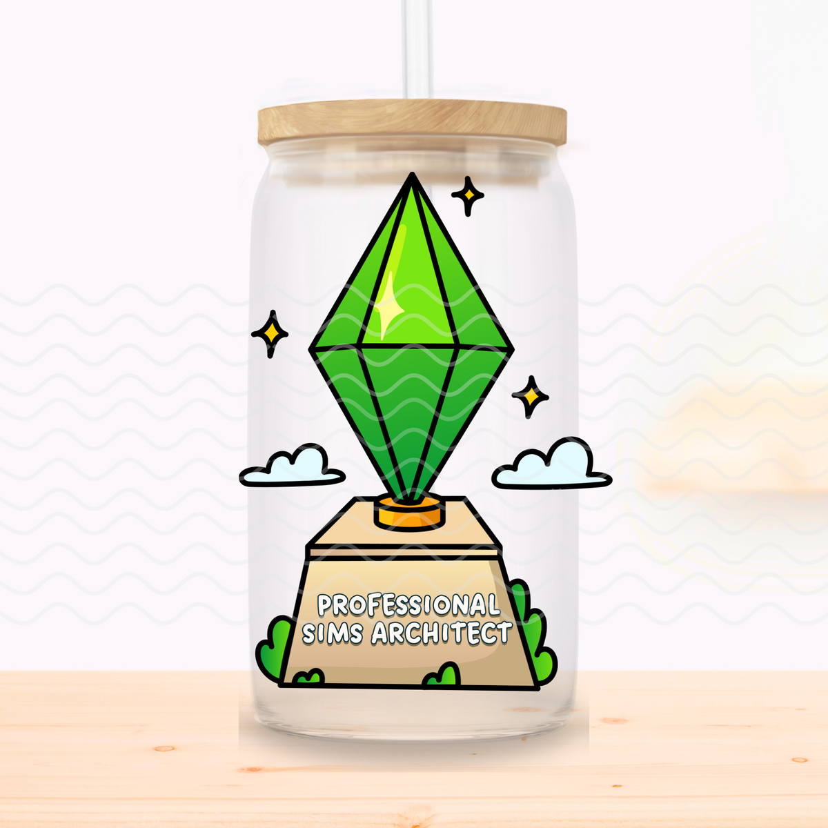 Professional Sims Architect Glass Cup