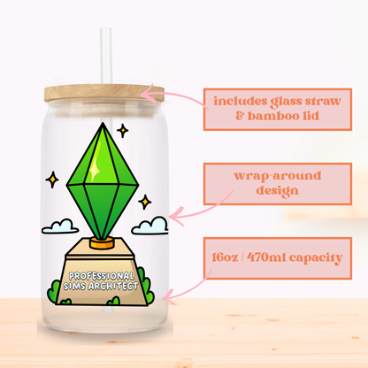 Professional Sims Architect Glass Cup