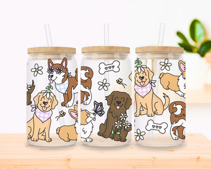 Pups Glass Cup