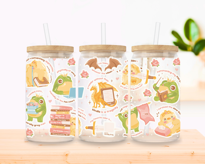 Romantasy Frog Glass Cup