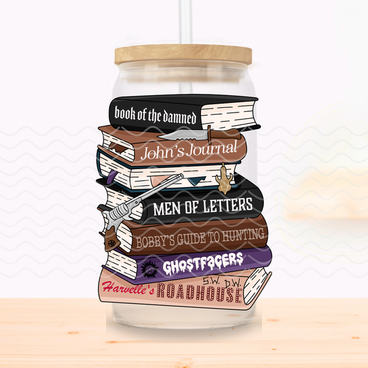 SPN Books Glass Cup
