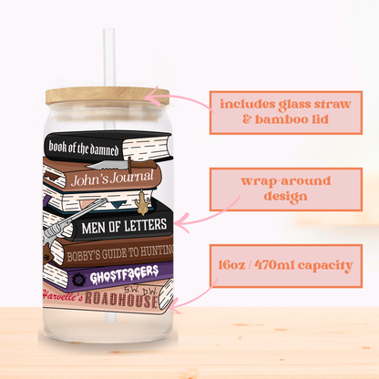 SPN Books Glass Cup