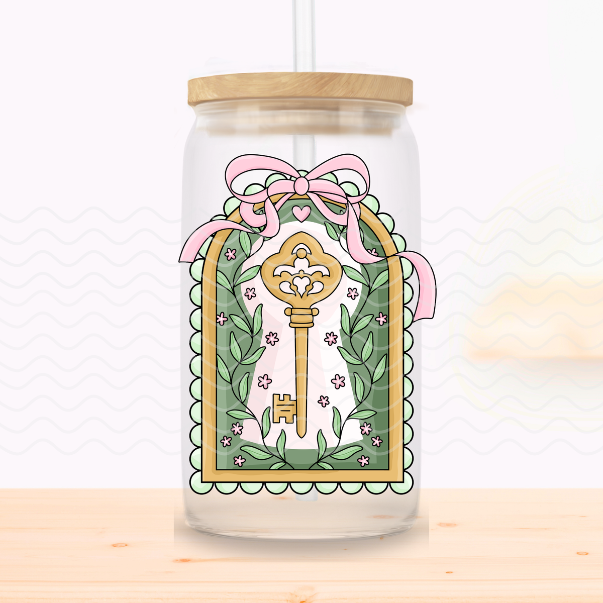 Secret Garden Frame Glass Cup