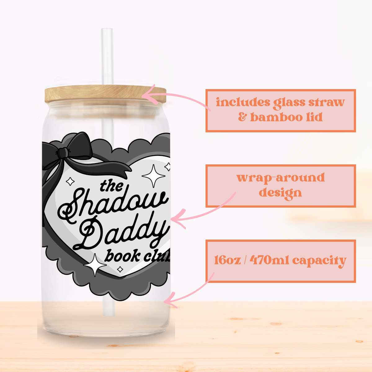 Shadow Daddy Glass Cup