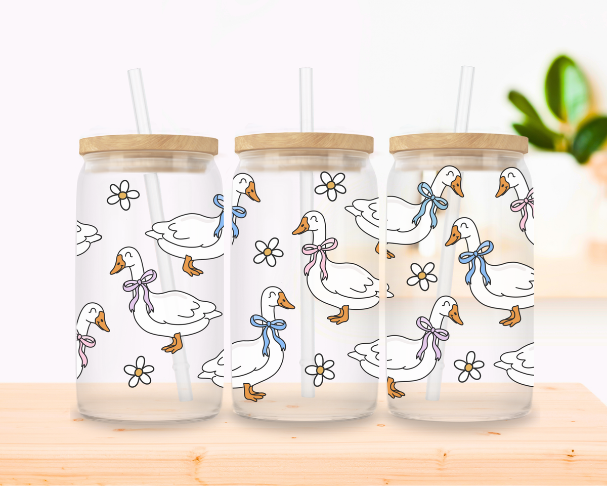 Silly Goose Glass Cup