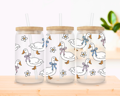 Silly Goose Glass Cup