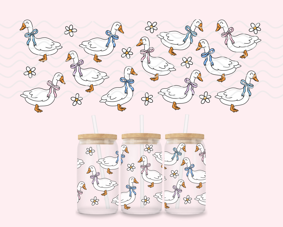 Silly Goose Glass Cup