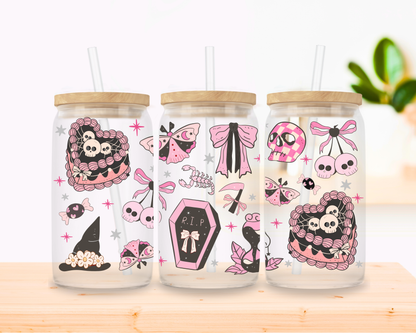 Spooky Cutie Glass Cup