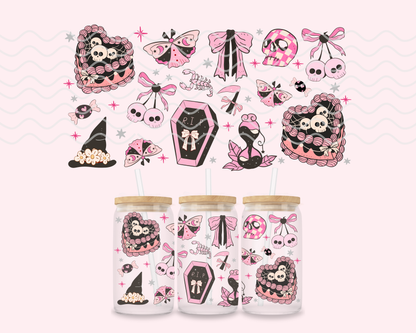 Spooky Cutie Glass Cup
