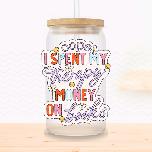 Therapy Money Glass Cup