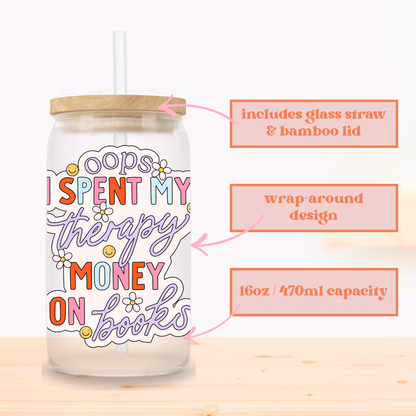 Therapy Money Glass Cup