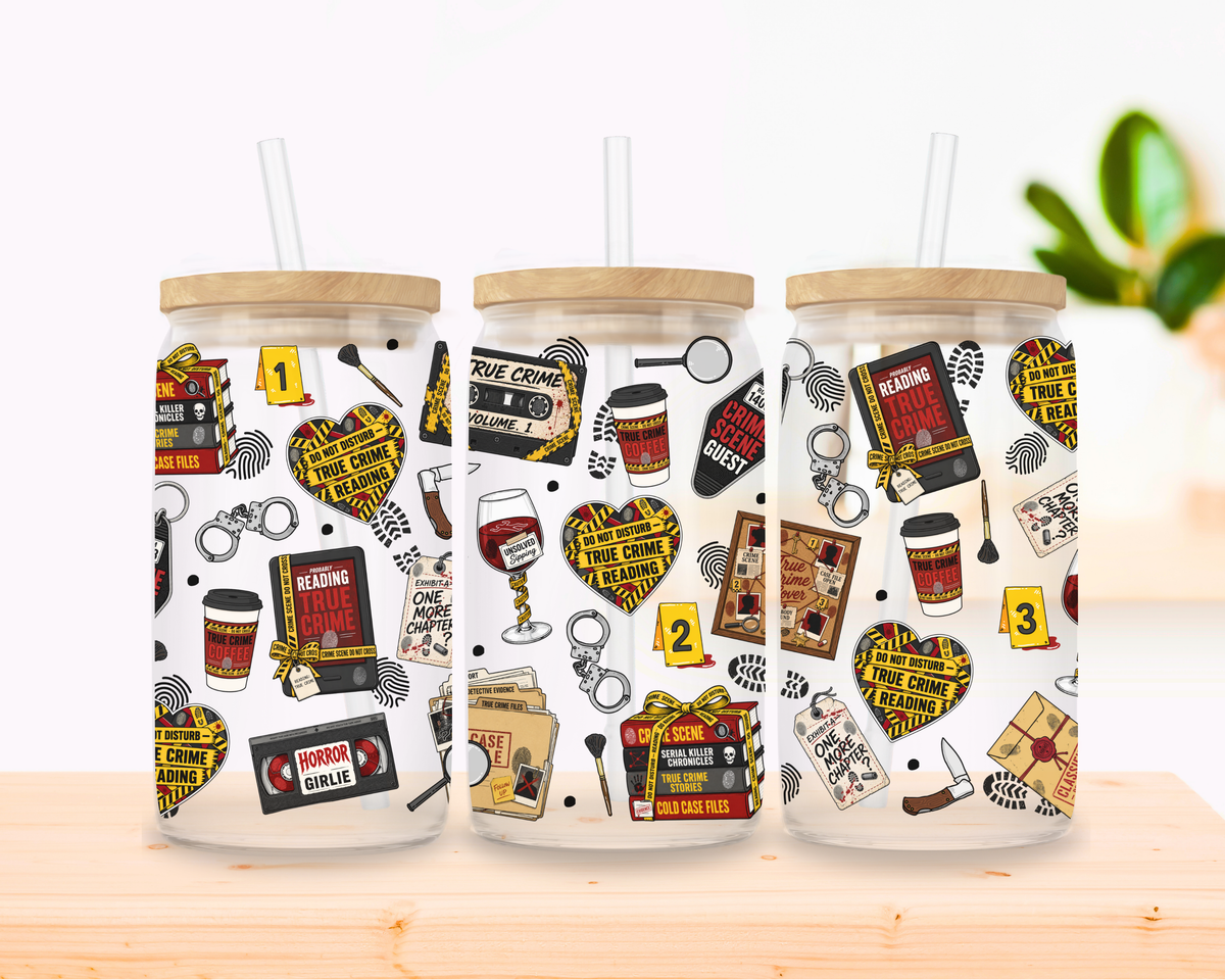 True Crime Glass Cup