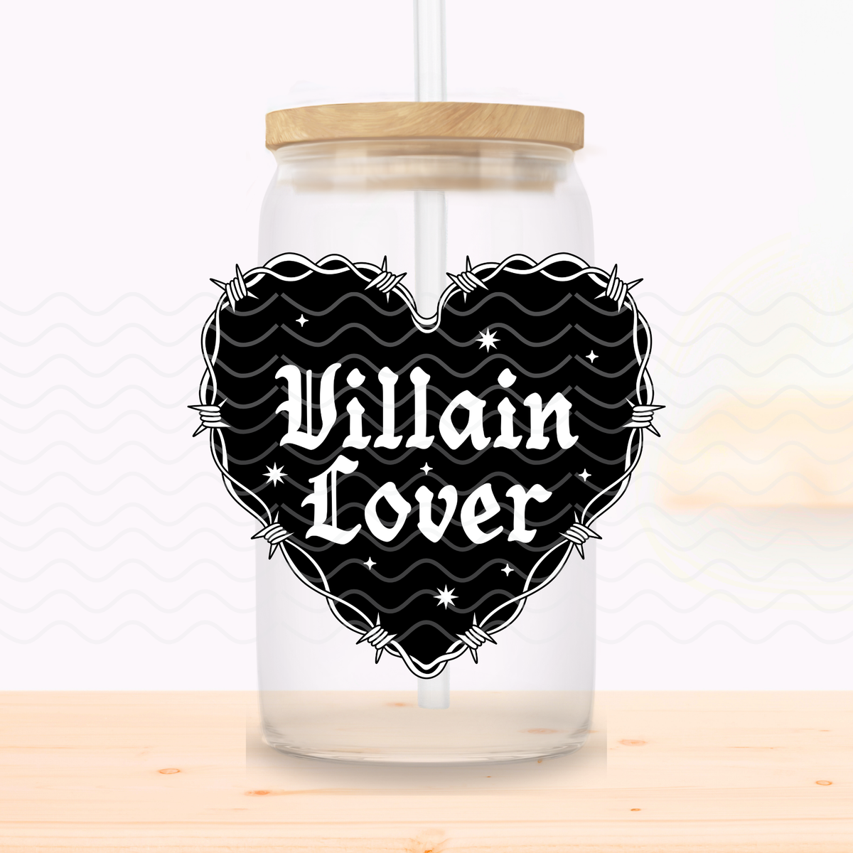 VIllian Lover Glass Cup