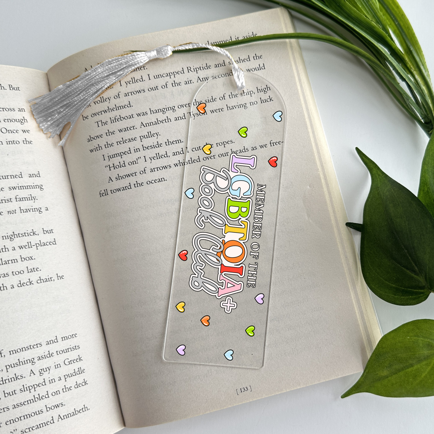 LGBTQIA Book Club Acrylic Bookmark