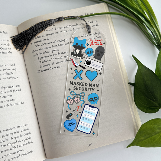 LO Masked Man Security Acrylic Bookmark